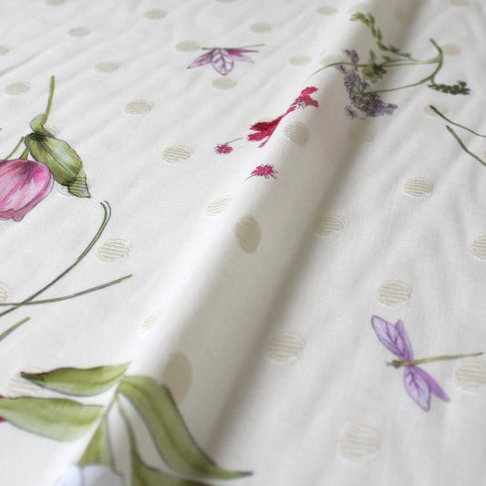 Italian 'Dutch tulips' luxury cotton jacquard