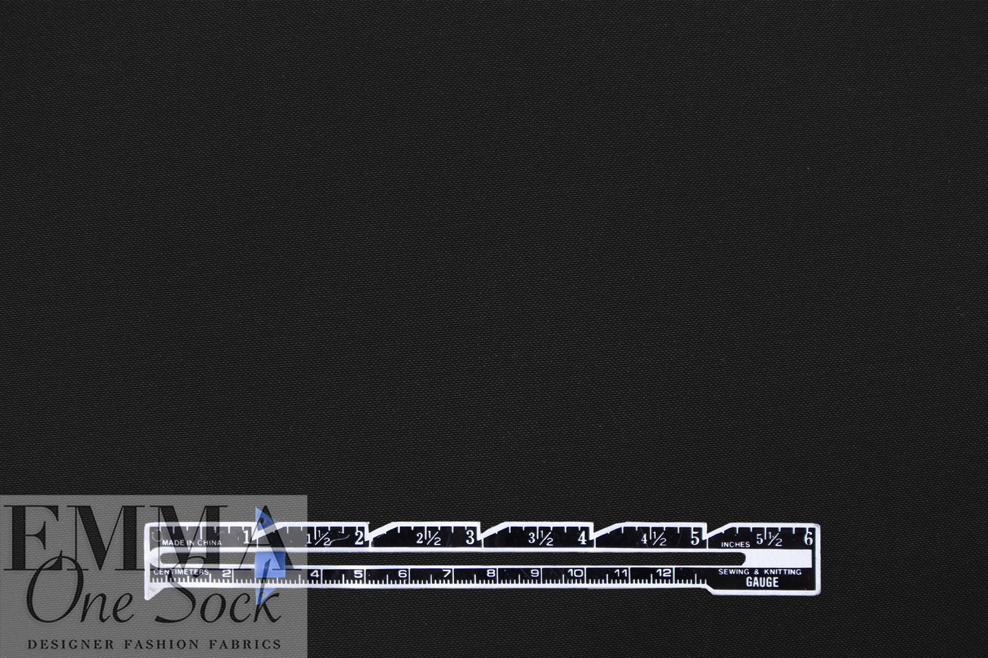 Italian viscose/cotton jacket weight woven - black 1.5 yds