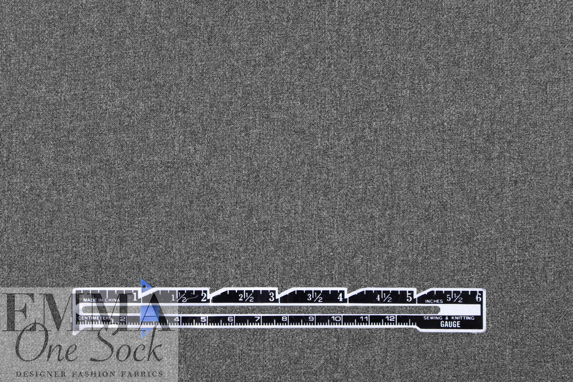 CA designer brushed gabardine suiting - charcoal 1.125 yds