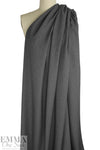 CA designer brushed gabardine suiting - charcoal 1.125 yds
