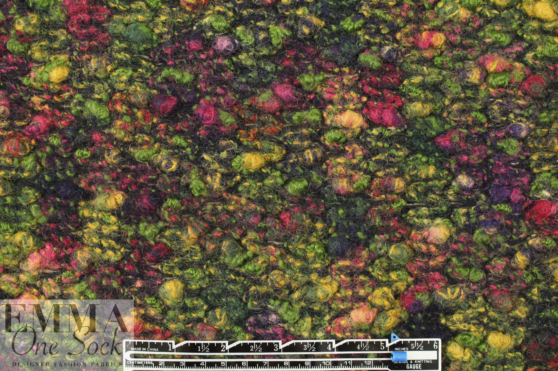 Italian wool boucle' - autumn tones