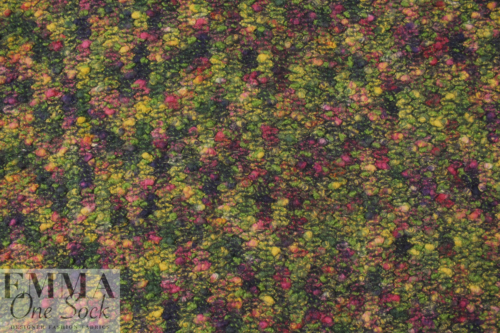 Italian wool boucle' - autumn tones .875 yds