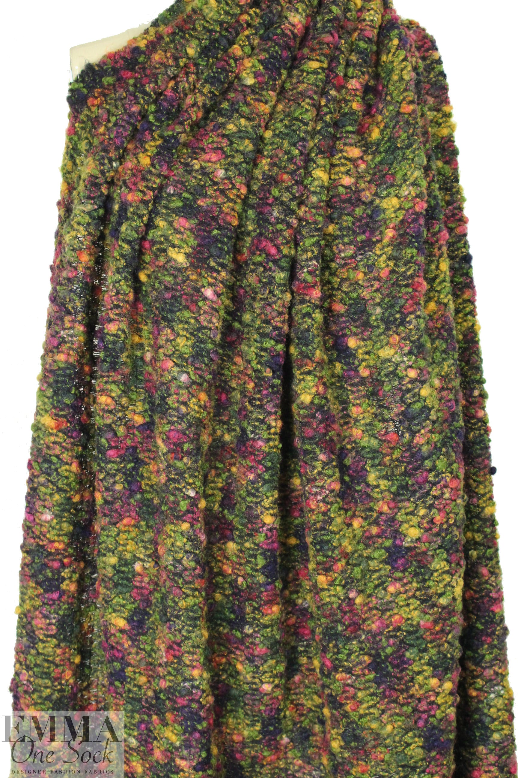 Italian wool boucle' - autumn tones