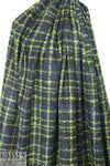 Italian wool/mohair/alpaca boucle' - navy/kiwi 1 yard