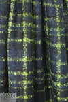 Italian wool/mohair/alpaca boucle' - navy/kiwi 1 yard