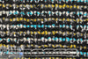 Italian wool blend 2-ply boucle' - turq/gold/black 1.875 yd