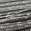 Italian cotton novelty weave textured stripe - ecru/gray/black 1 yard