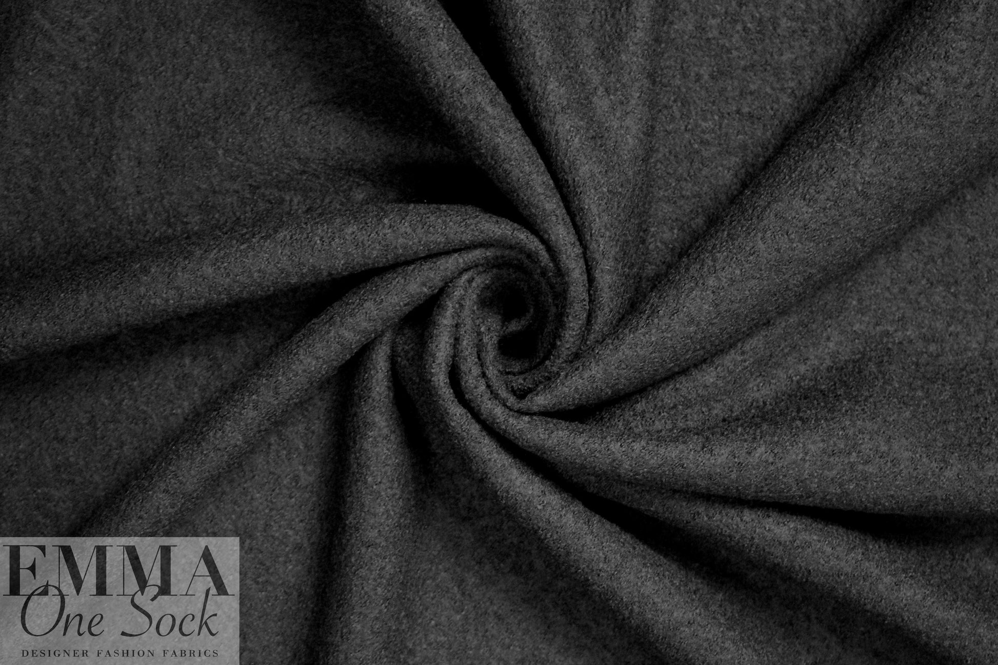 viscose/wool boucle' knit suiting - black .5 yds