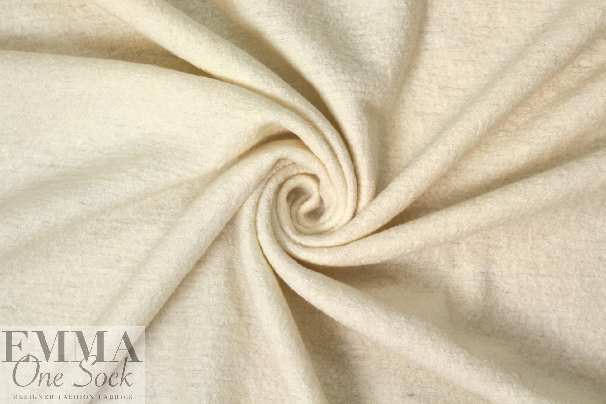 viscose/wool boucle' knit suiting - vanilla 1.125 yd