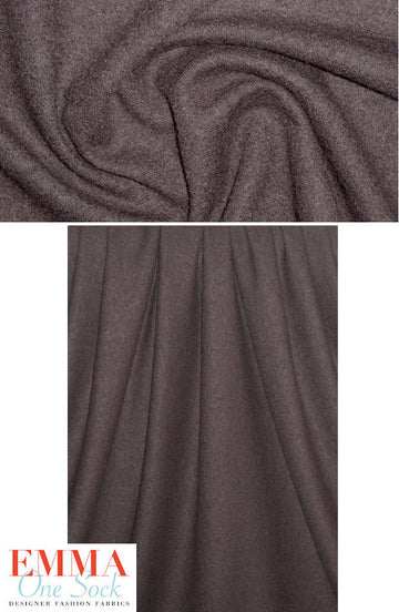 viscose/wool boucle knit suiting - espresso .75 yds