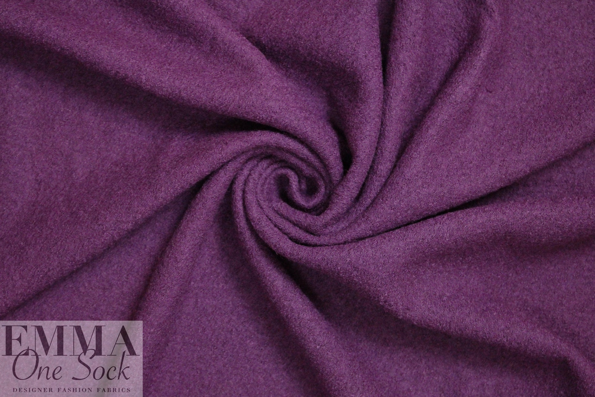 viscose/wool boucle' knit suiting - plum 1.75 yds