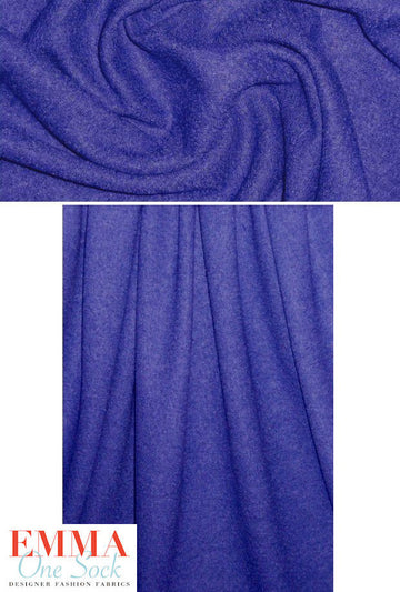 viscose/wool boucle knit suiting - royal purple 2 yds