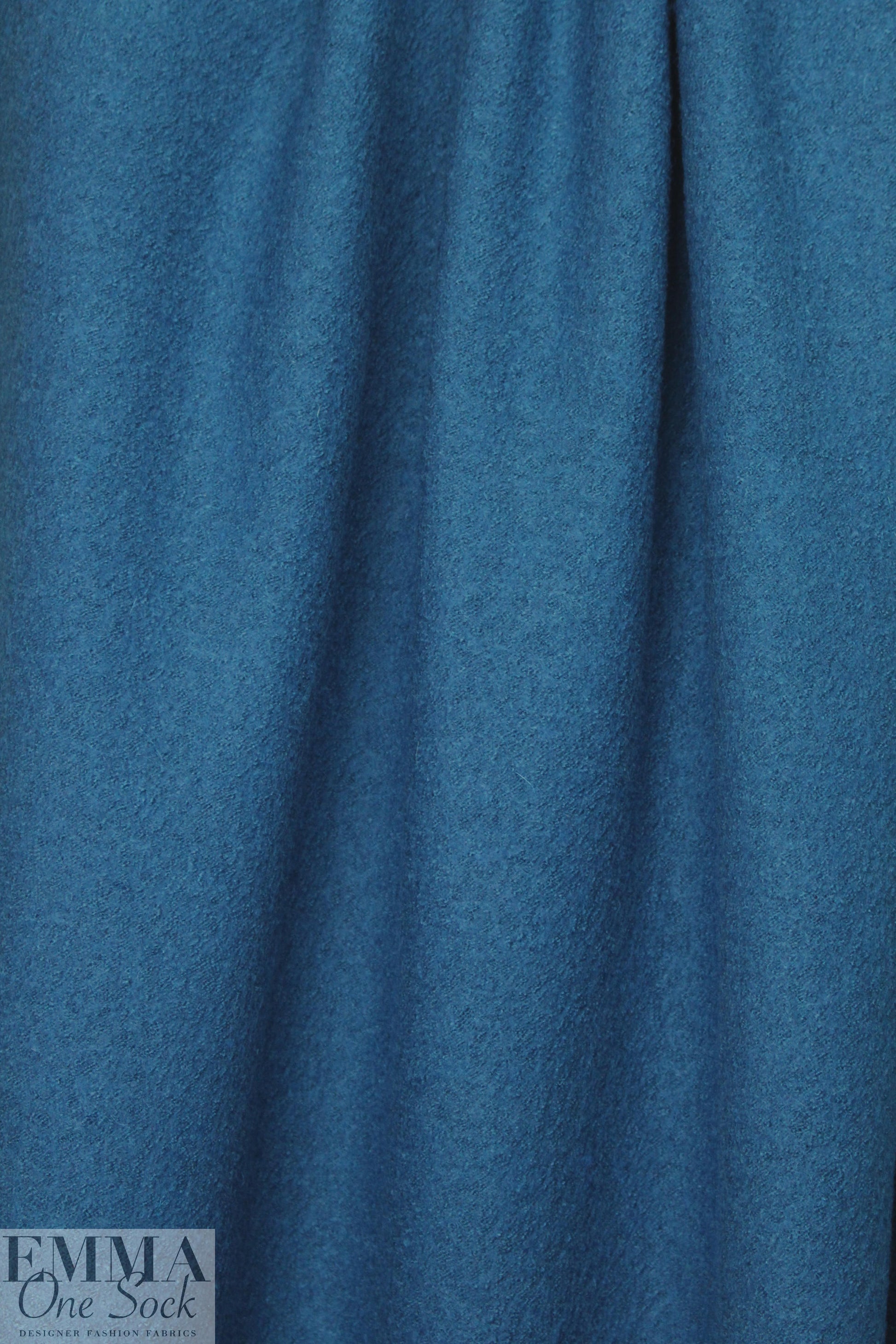 viscose/wool boucle knit suiting - lagoon 1 yard