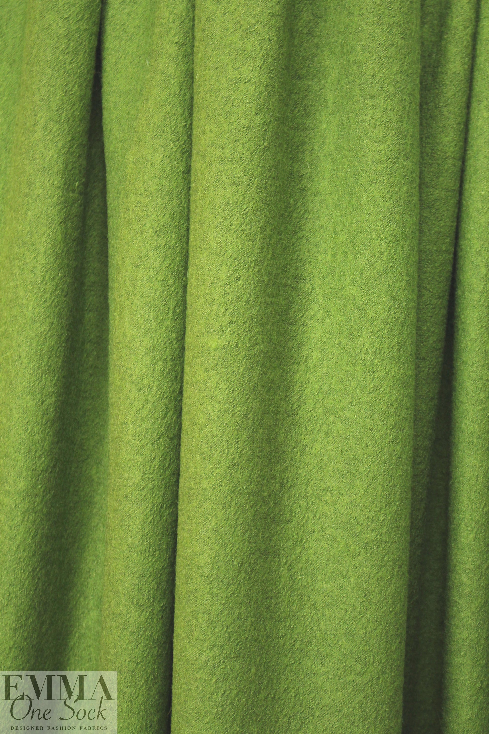 viscose/wool boucle' knit suiting - bright moss 2.25 yds