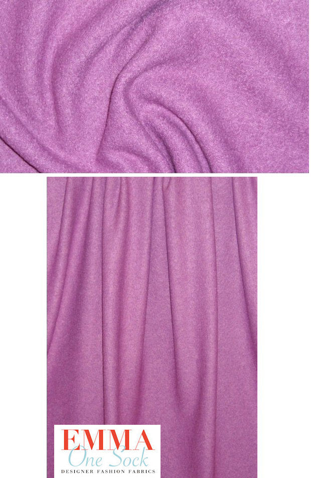 viscose/wool boucle knit suiting - lilac pink 1.875 yds