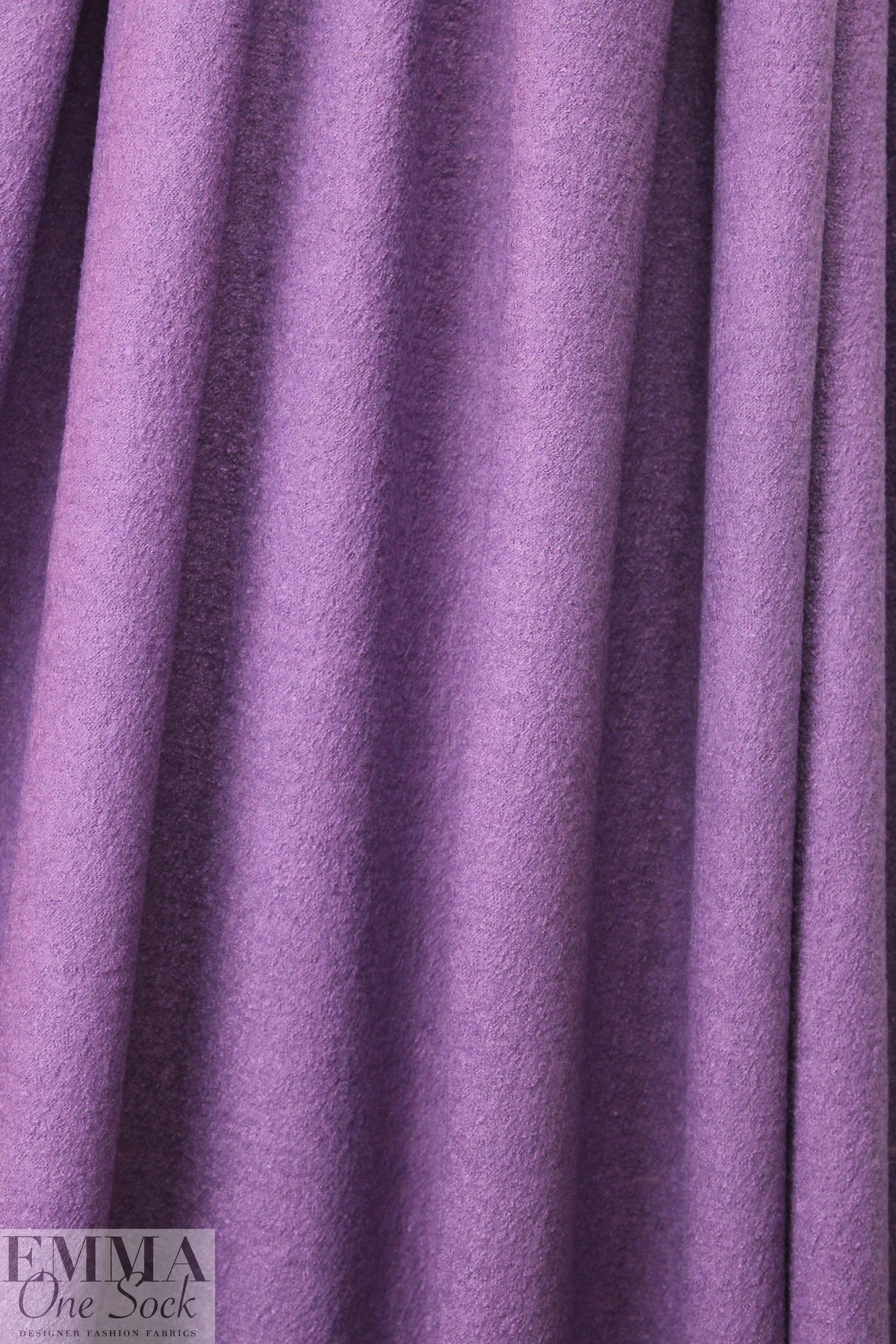 viscose/wool boucle knit suiting - wisteria .88 yds