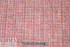 'Chanel tweed' sparkly boucle' - pink/coral .5 yds