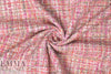 'Chanel tweed' sparkly boucle' - pink/coral 1.625 yds