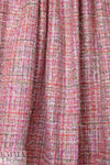 'Chanel tweed' sparkly boucle' - pink/coral 1.625 yd