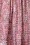 'Chanel tweed' sparkly boucle' - pink/coral .5 yds