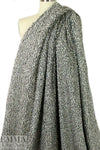 'himalaya' boucle' sweater knit - gunmetal/chalk
