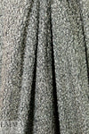 'himalaya' boucle' sweater knit - gunmetal/chalk