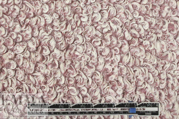'himalaya' boucle' sweater knit - mauve/cream