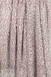 'himalaya' boucle' sweater knit - mauve/cream