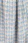 'Chanel-style'  sparkly boucle' - sky/silver/gold .75 yds