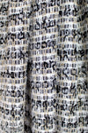 'Chanel-style' sparkly boucle' - black/white/gold 1.4 yd