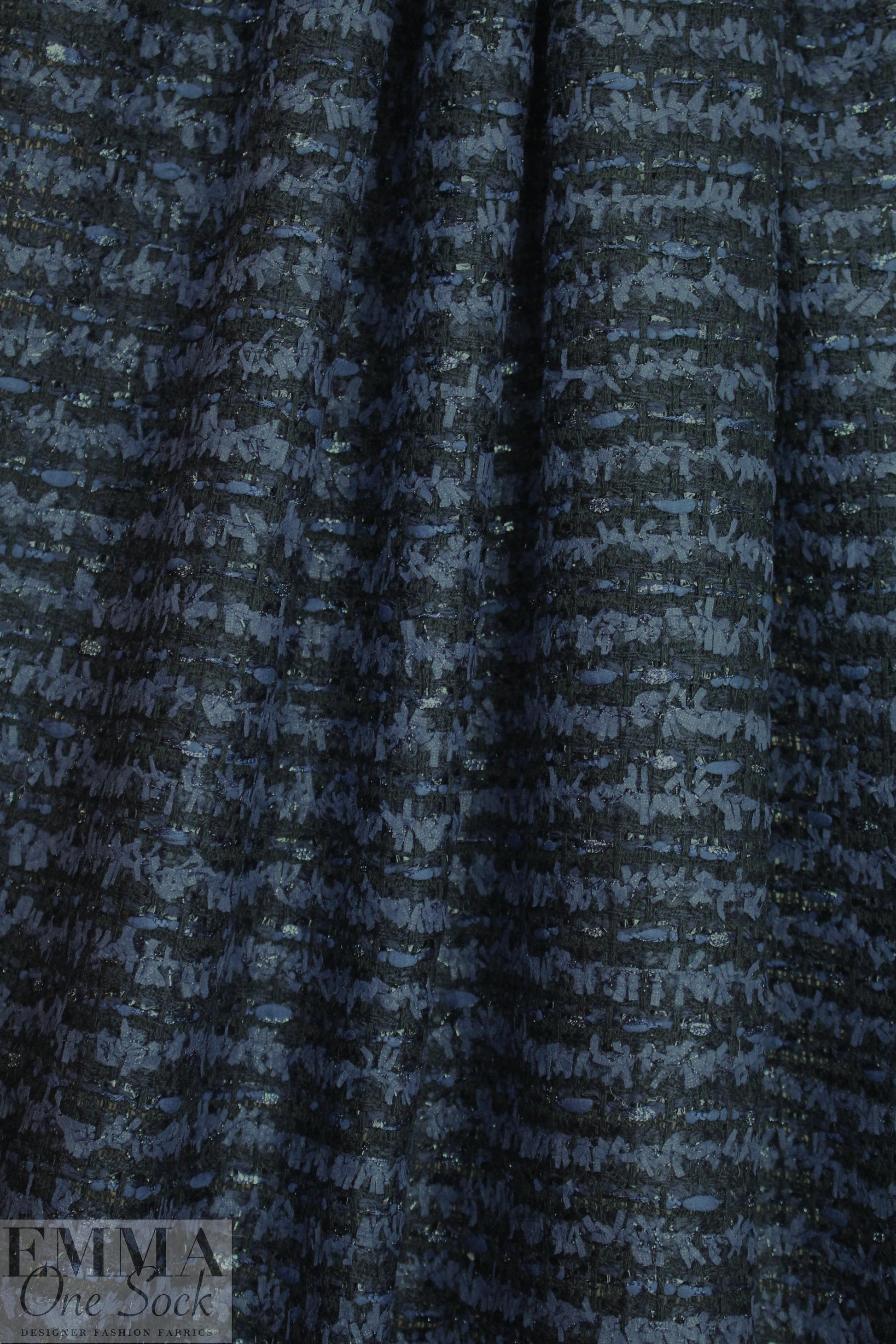 Barney's PL fancy yarn ribbon boucle' - dark navy