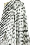 Car0lina H. eyelash grid sparkle boucle' - black/white