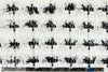 Car0lina H. eyelash grid sparkle boucle' - black/white