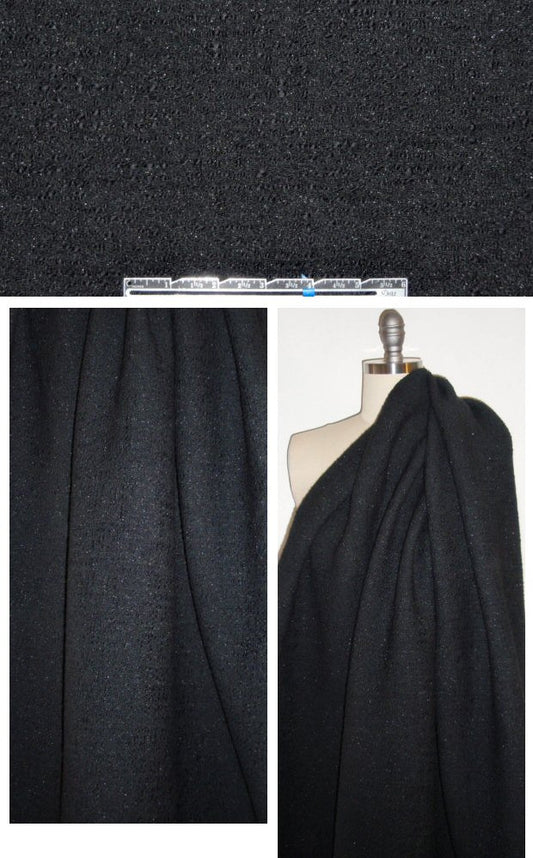 DKNY Italian black vertical stretch double boucle'