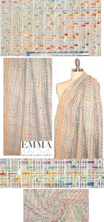 'Chanel' cotton/viscose boucle' - spring ombre'
