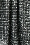 Italian 'Chane1' boucle' sweater knit - black/silver