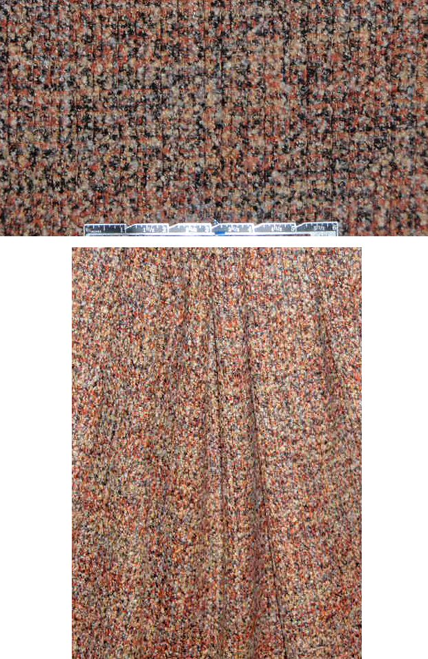 Italian toasty spice wool blend fancy boucle' .75 yds