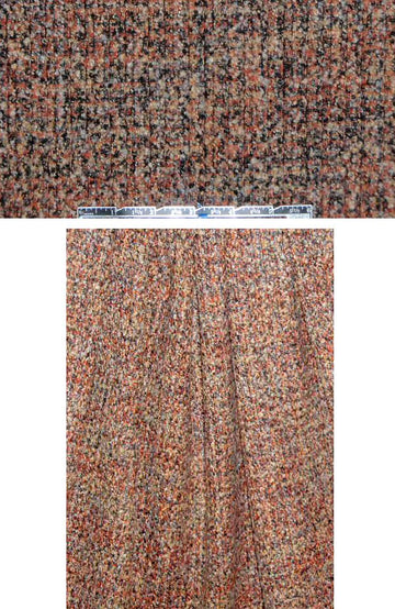 Italian toasty spice wool blend fancy boucle' .75 yds