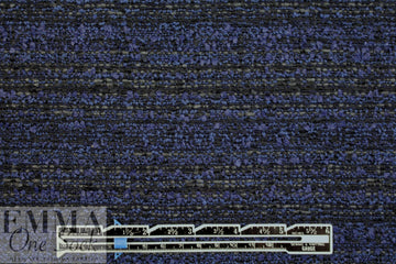 Italian sapphire/black boucle' stripey suiting
