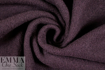 NY designer viscose/wool boucle knit suiting - raisin