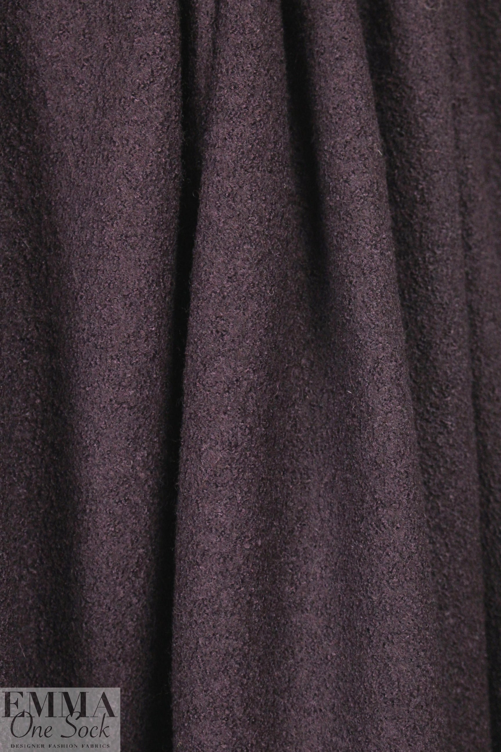 NY designer viscose/wool boucle knit suiting - raisin