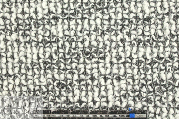 NY designer black/white wavy boucle' sweater knit .75 yds