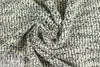 NY designer black/white wavy boucle' sweater knit .75 yds