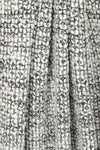 NY designer black/white wavy boucle' sweater knit .75 yds