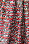 Italian novelty boucle' 'glazed look' - red/black/white 1 yard