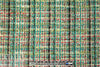 famous designer wool boucle' - malachite/red