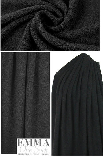 3.1 Phi11ip Lim black cozy wool boucle' woven