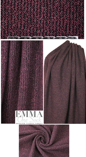 3.1 Phi11ip Lim black/plum textured boucle' suiting