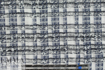 3.1 Phi11ip Lim navy/white boucle plaid woven