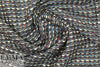 Italian wool/cotton boucle' suiting - marine/ruby
